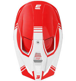 Casque cross Shot Race Sprint Rouge 2025 Dessus