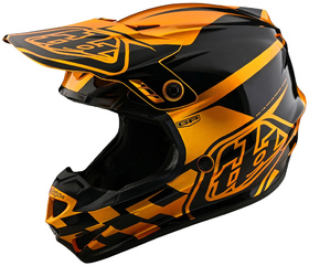 Casque cross Troy Lee Designs GP Check Up Or-Noir 2025