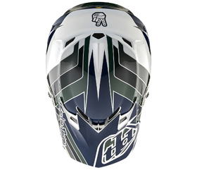 Casque cross Troy Lee Designs SE4 Polyacrylite Block Navy 2025 Dessus