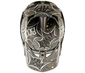 Casque cross Troy Lee Designs SE5 Carbon Cosmic Explosion 2025 Dessus