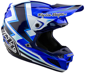 Casque cross Troy Lee Designs SE5 Composite Ever Bleu 2025 Côté