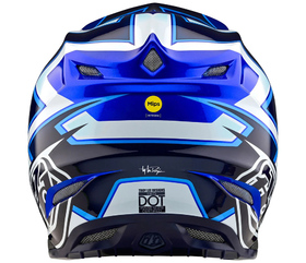 Casque cross Troy Lee Designs SE5 Composite Ever Bleu 2025 Derrière