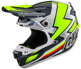 Casque cross Troy Lee Designs SE5 Composite Ever Gris-Jaune 2025