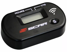 Compteur d'heure sans fil Scar Noir