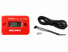 Compteur d'heure Scar Rouge