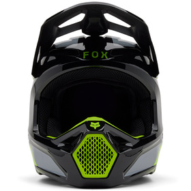 Casque cross Enfant Fox V1 Lean Gris 2025 Devant