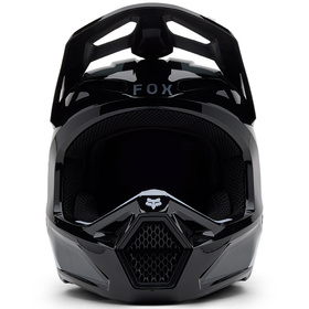 Casque cross Enfant Fox V1 Lean Noir 2025 Devant