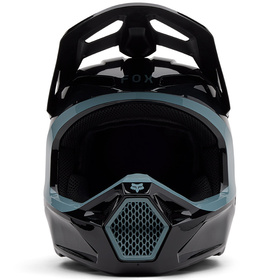 Casque cross Enfant Fox V1 Taunt Noir 2025 Devant