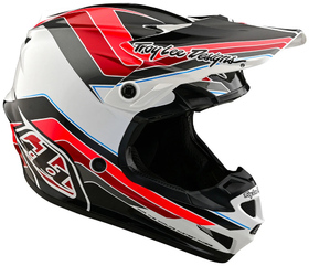 Casque cross Enfant Troy Lee Designs SE4 Polyacrylite Block 2025 Côté