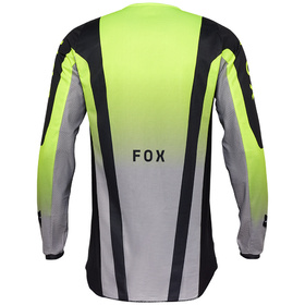 Maillot cross Enfant Fox 180 Lean Jaune Fluo 2025 Dos