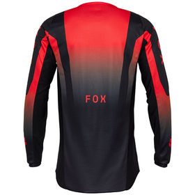 Maillot cross Enfant Fox 180 Lean Rouge Fluo 2025 Dos