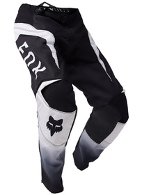 Pantalon cross Enfant Fox 180 Lean Noir-Blanc 2025