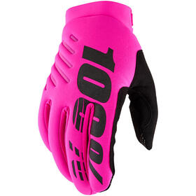 Gants cross 100% Brisker Rose Fluo