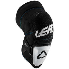 Genouillères cross Leatt 3DF Hybrid White-Black 2025 Côté