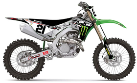 Kit deco moto cross Kawasaki Monster Energy Camo 2025