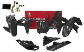 Kit plastique Nouveau look Kawasaki 250 et 450 KXF Noir