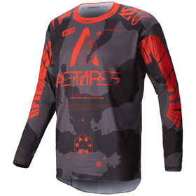 Maillot cross Alpinestars Racer Hollow Orange Fluo 2025