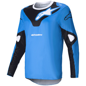 Maillot cross Alpinestars Racer Veil Bleu 2025