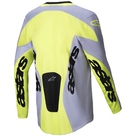 Maillot cross Alpinestars Racer Veil Gris 2025 Dos