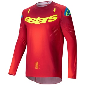 Maillot cross Alpinestars Supertech Maker Rouge 2025