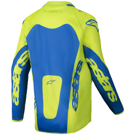 Maillot cross Enfant Alpinestars Racer Veil Jaune Fluo 2025 Dos