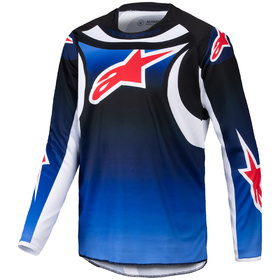 Maillot cross Enfant Alpinestars Racer Wurx Bleu 2025