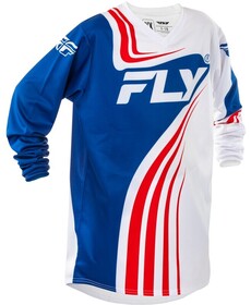 Maillot cross Enfant Fly Racing F-16 Blanc 2025