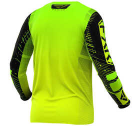 Maillot cross Enfant FXR Podium Jaune Fluo-Lime 2025 Dos