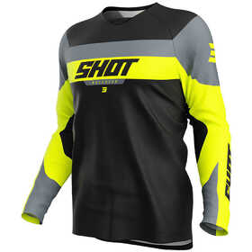 Maillot cross Enfant Shot Draw League Jaune Fluo 2025