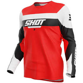 Maillot cross Enfant Shot Draw League Rouge 2025