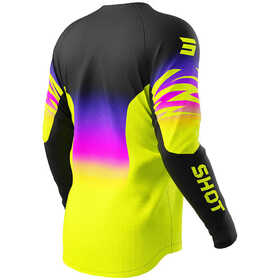 Maillot cross Enfant Shot Draw X-Trem Jaune Fluo 2025 Dos