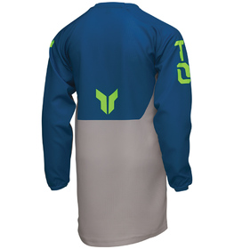 Maillot cross Enfant Thor Launchmode Forge Bleu 2025 Dos