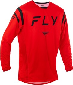 Maillot cross Fly Racing Kinetic Center Rouge 2025