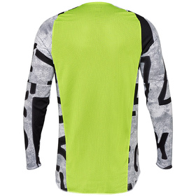 Maillot cross Fox 360 Seventy4 Jaune Fluo 2025 Dos