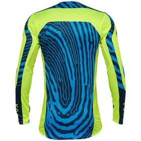 Maillot cross Fox Flexair Impression Jaune Fluo 2025 Dos