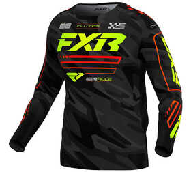 Maillot cross FXR Clutch Jaune Fluo-Camo 2025