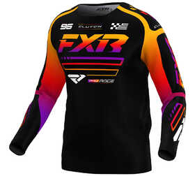 Maillot cross FXR Clutch Noir-Spectrum 2025