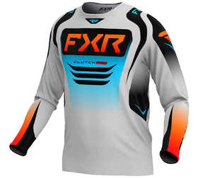 Maillot cross FXR Clutch Pro Gris-Sky 2025