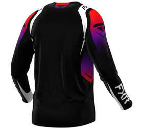 Maillot cross FXR Clutch Pro Noir-Rouge 2025 Dos