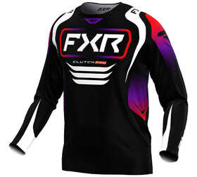 Maillot cross FXR Clutch Pro Noir-Rouge 2025