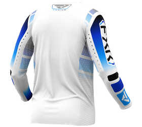 Maillot cross FXR Podium Blanc-Bleu 2025 Dos