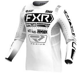 Maillot cross FXR Podium Blanc-Noir 2025