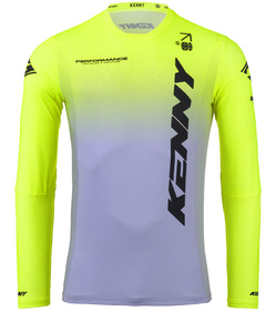 Maillot cross Kenny Performance Gradient Grey Neon Yellow 2025