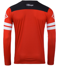 Maillot cross Kenny Track Dirt Red 2025 Dos