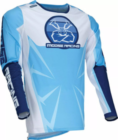 Maillot cross Moose Racing Agroid Bleu 2025