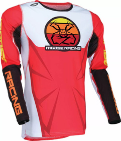 Maillot cross Moose Racing Agroid Rouge 2025