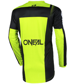 Maillot cross O'Neal Element Racewear Jaune Fluo 2025 Dos