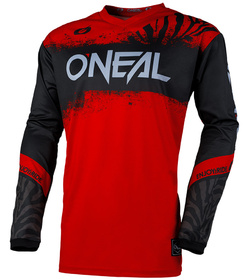 Maillot cross O'Neal Element Shocker Rouge 2025