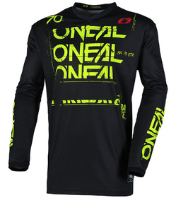 Maillot cross O'Neal Element Static Jaune Fluo 2025