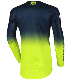 Maillot cross O'Neal Mayhem Hexx Jaune Fluo 2025 Dos